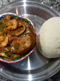 Ogbono Soup and Swallow